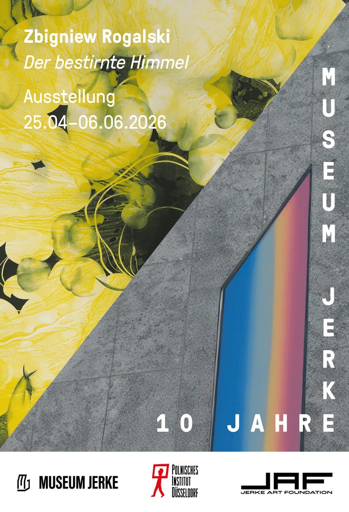 Ausstellungsplakat — Zbigniew Rogalski: Der bestirnte Himmel